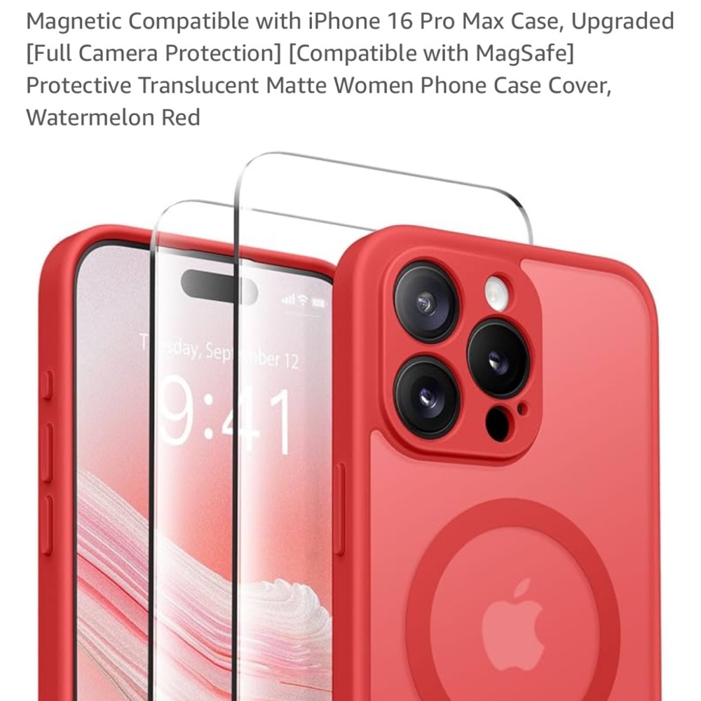 Brand new red phone case - iPhone 16 pro max